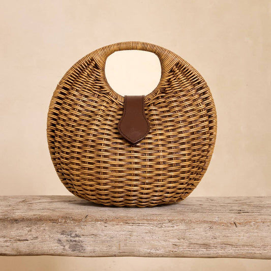 Rattan Orb Handbag