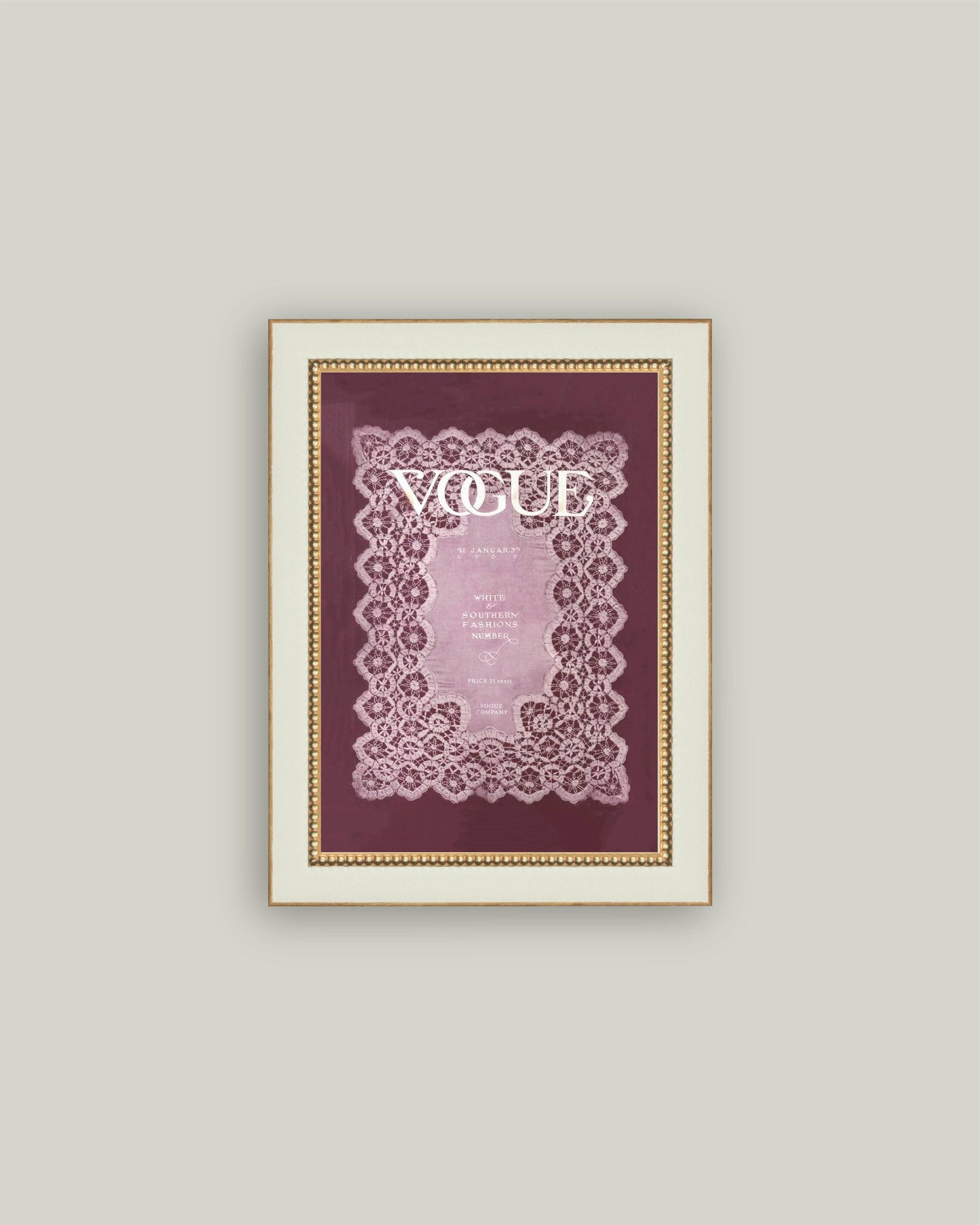 Vintage Vogue Maroon