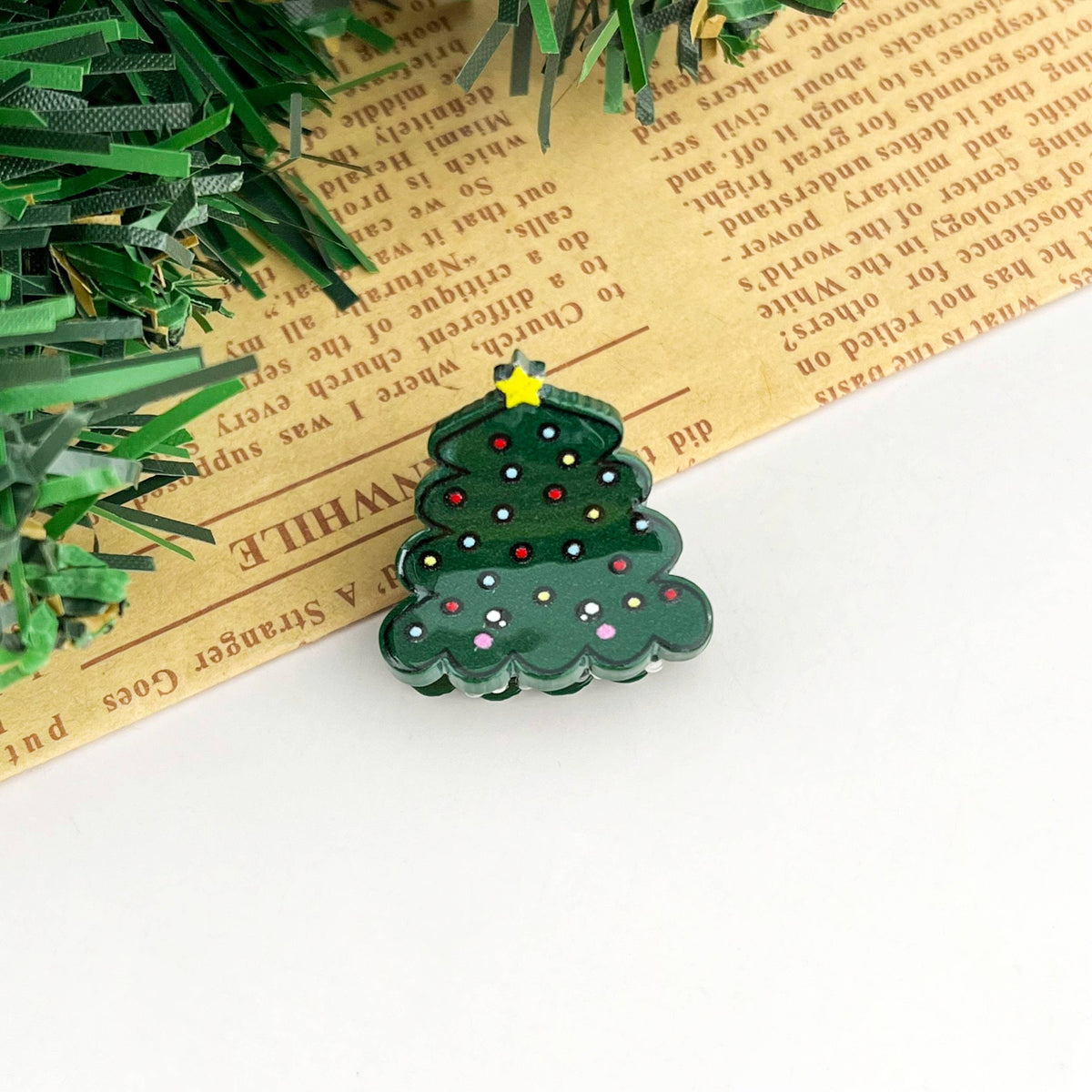 Christmas Mini Hair Claw Clip