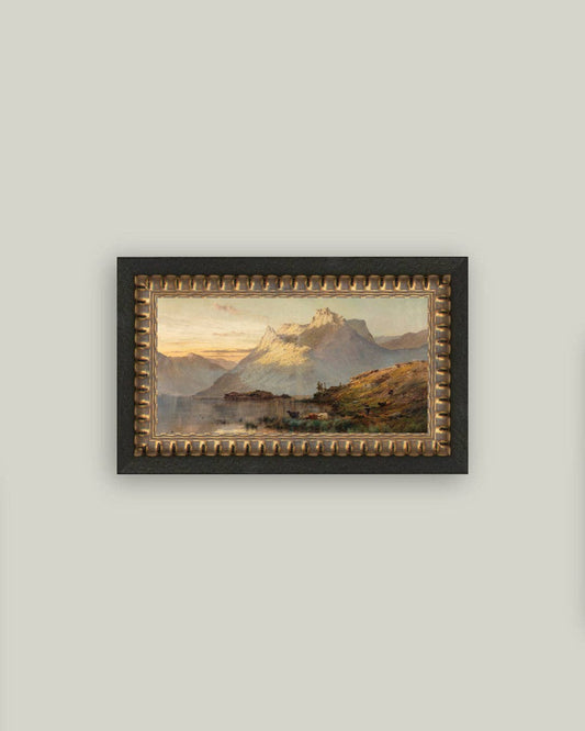 Peaks of the Western Highlands Framed Antique Art