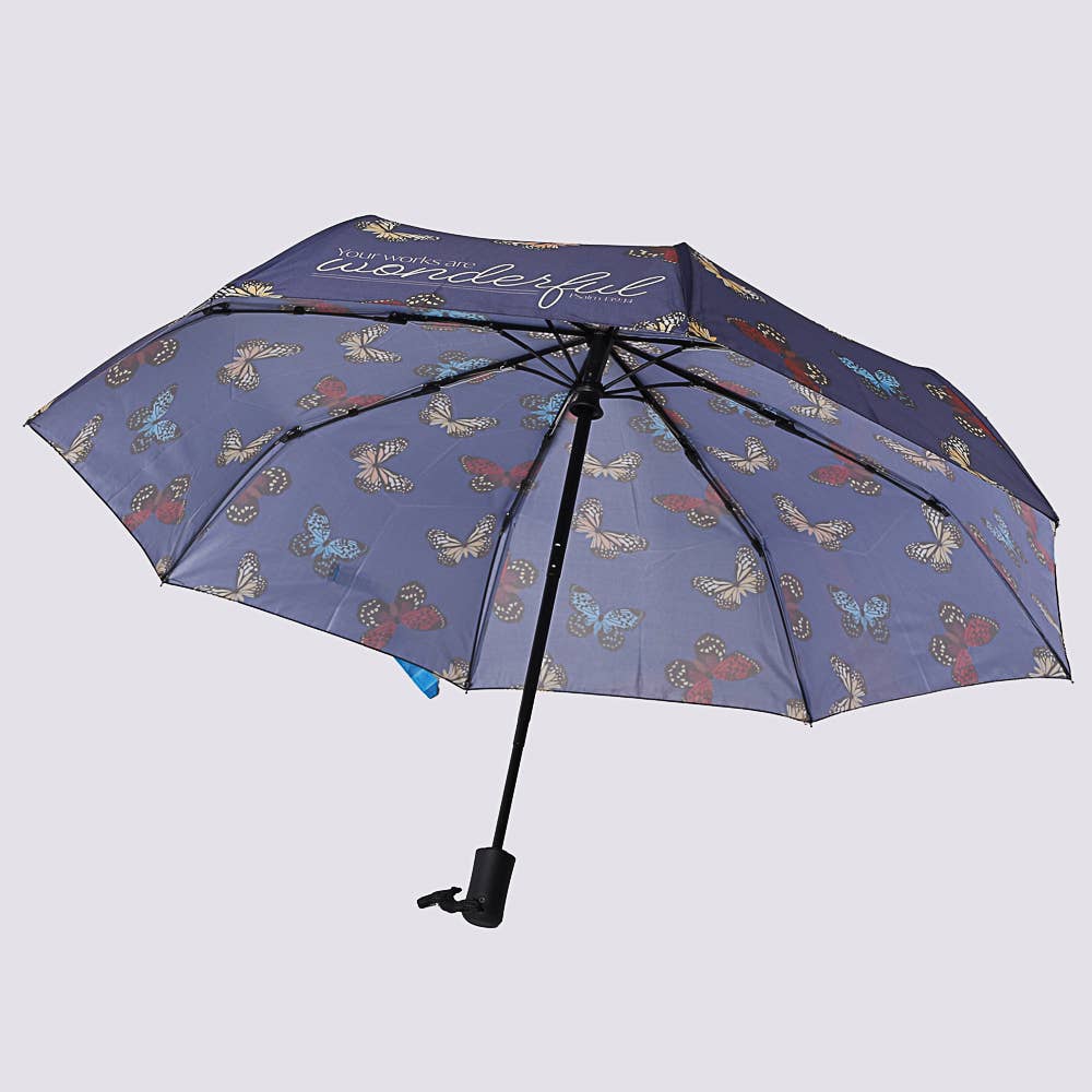 Wonderfully Made Butterfly Compact Umbrella