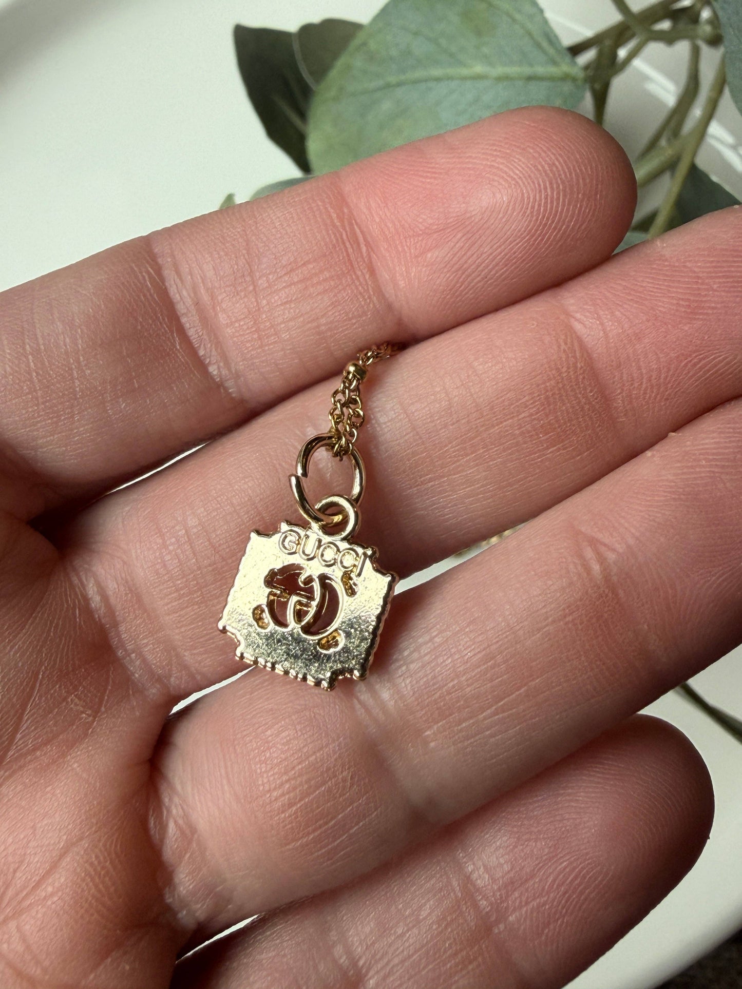 Upcycled Gucci Small Pearl Pendant Necklace