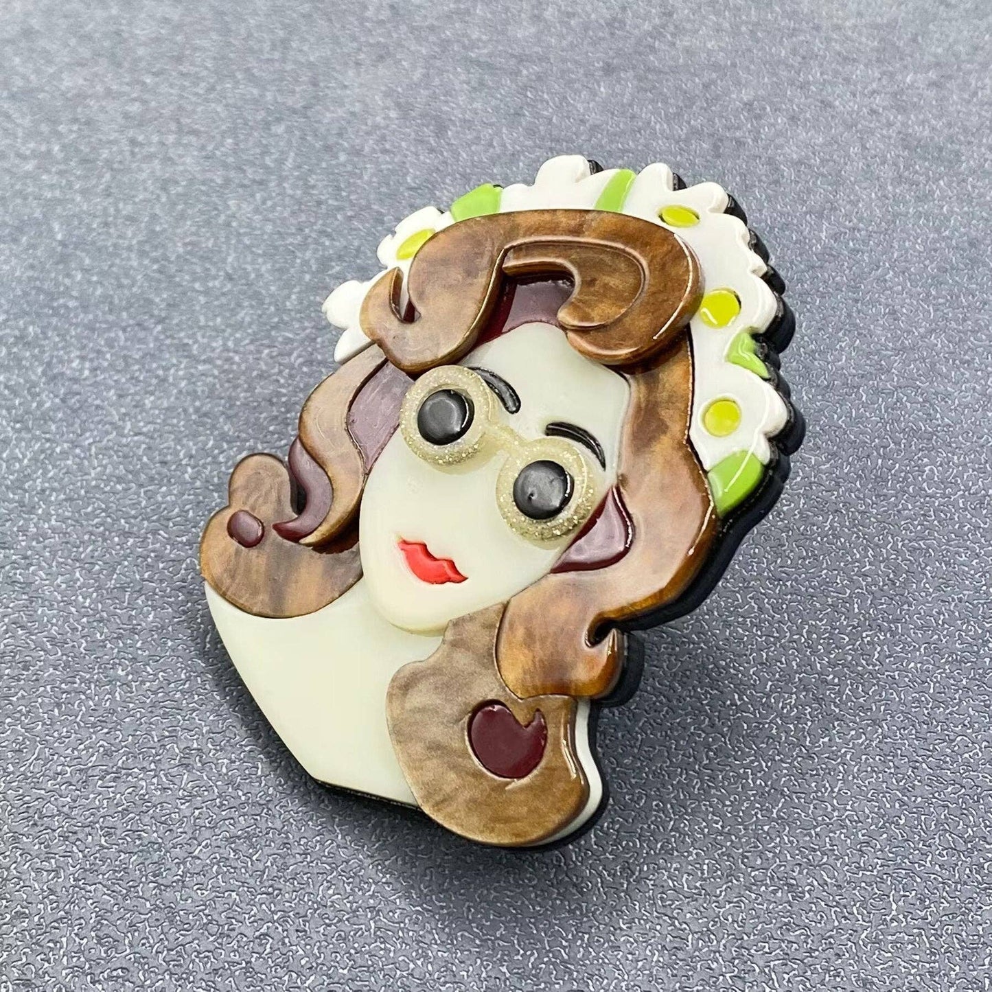 Creative Beauty Acrylic Brooch