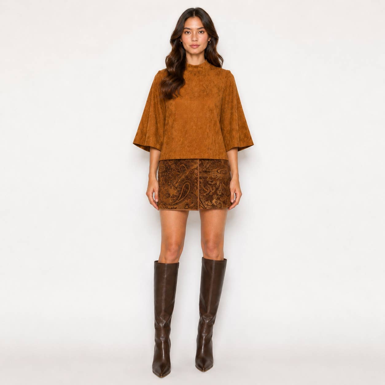 Love Story Brown Paisley Skort