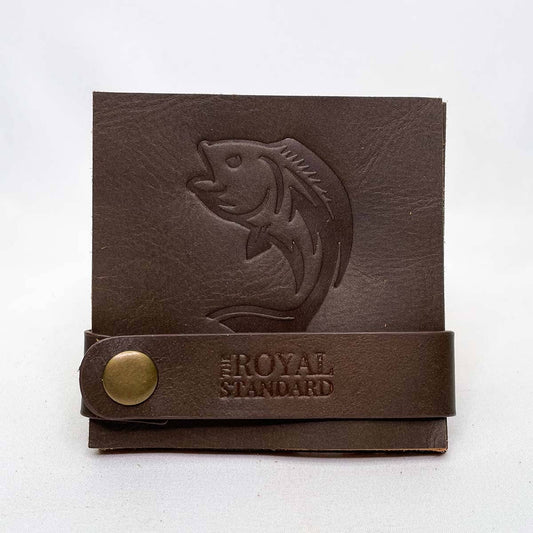Fish Leather Embossed Coasters