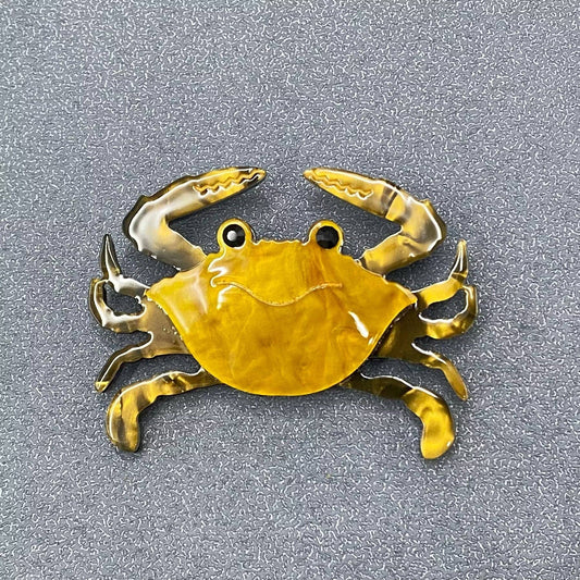 Acrylic Crab Brooch