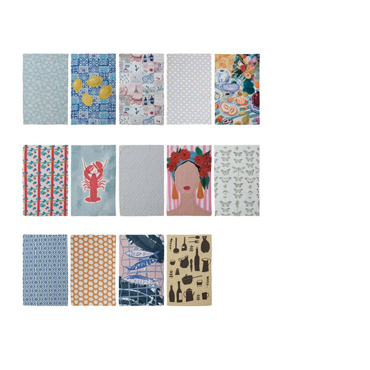 Printed Recycled Microfiber Tea Towels w/ Pattern/Image