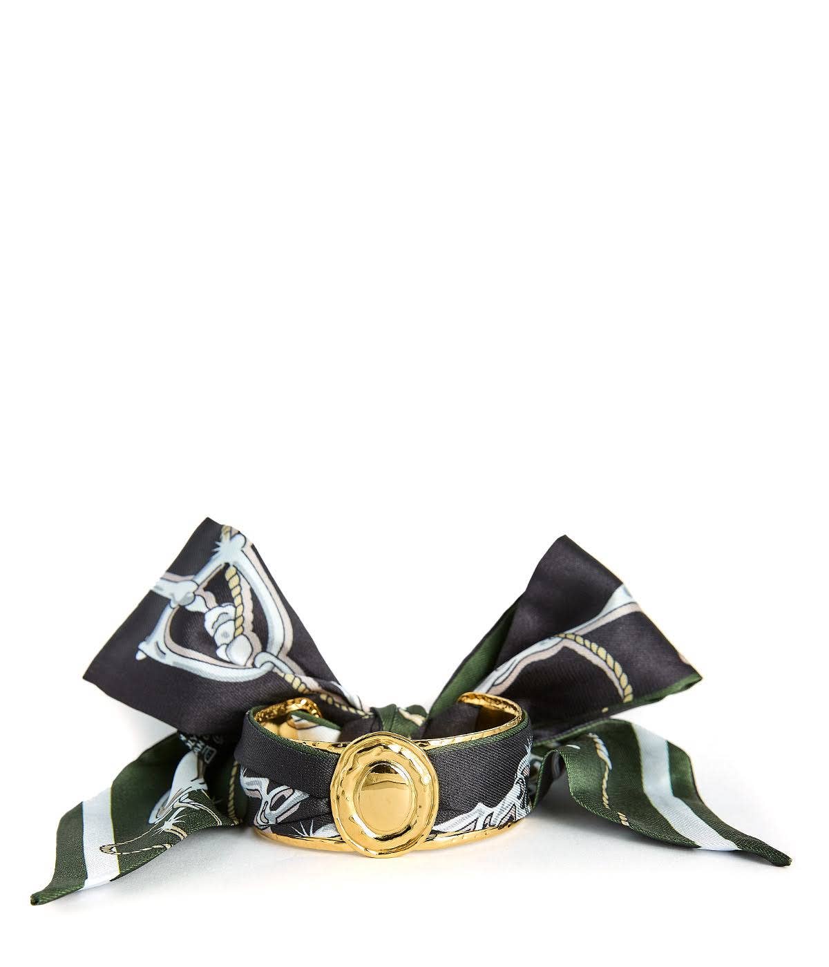 Small Gold Scarf Cuff - Penelope