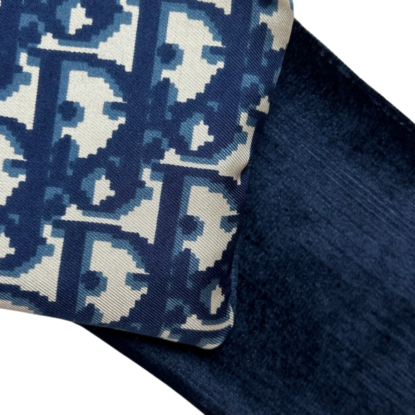 Trotter Blue & White Vintage Silk Scarf Crossbody Bag