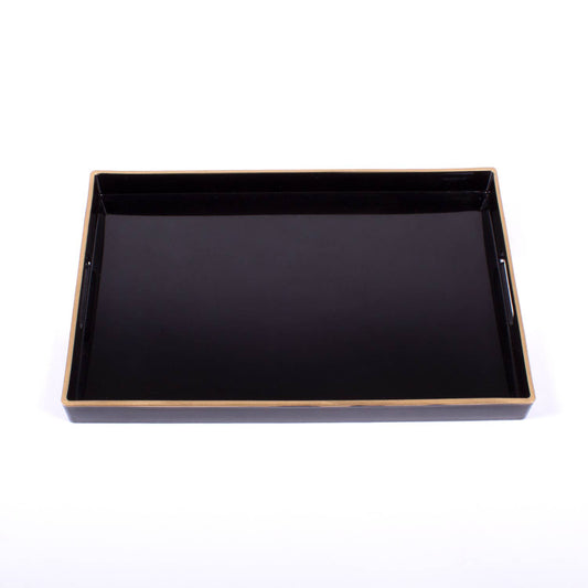 Black Rectangular Tray