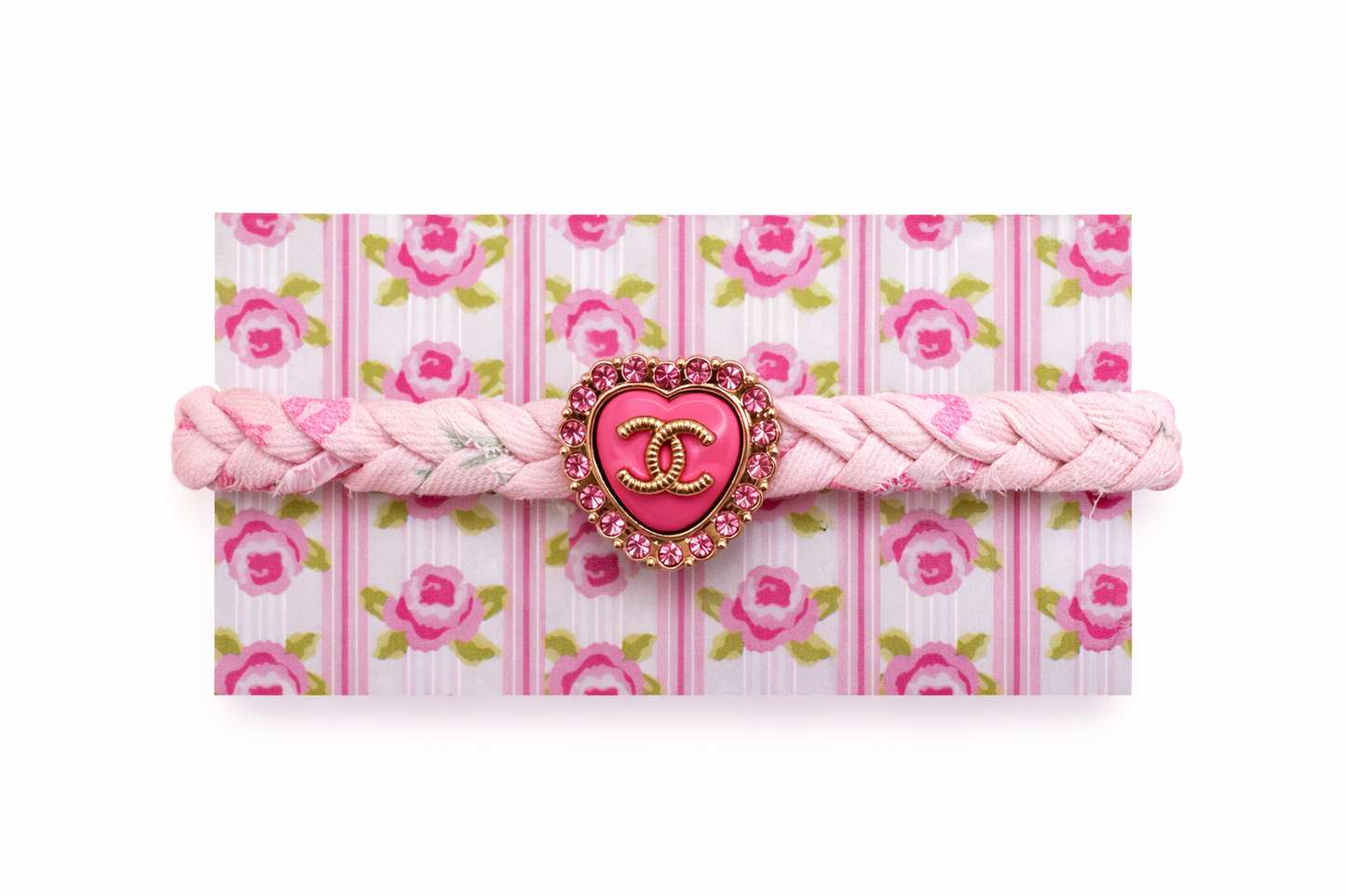 Blush Rose Liberty Fabric Bracelet