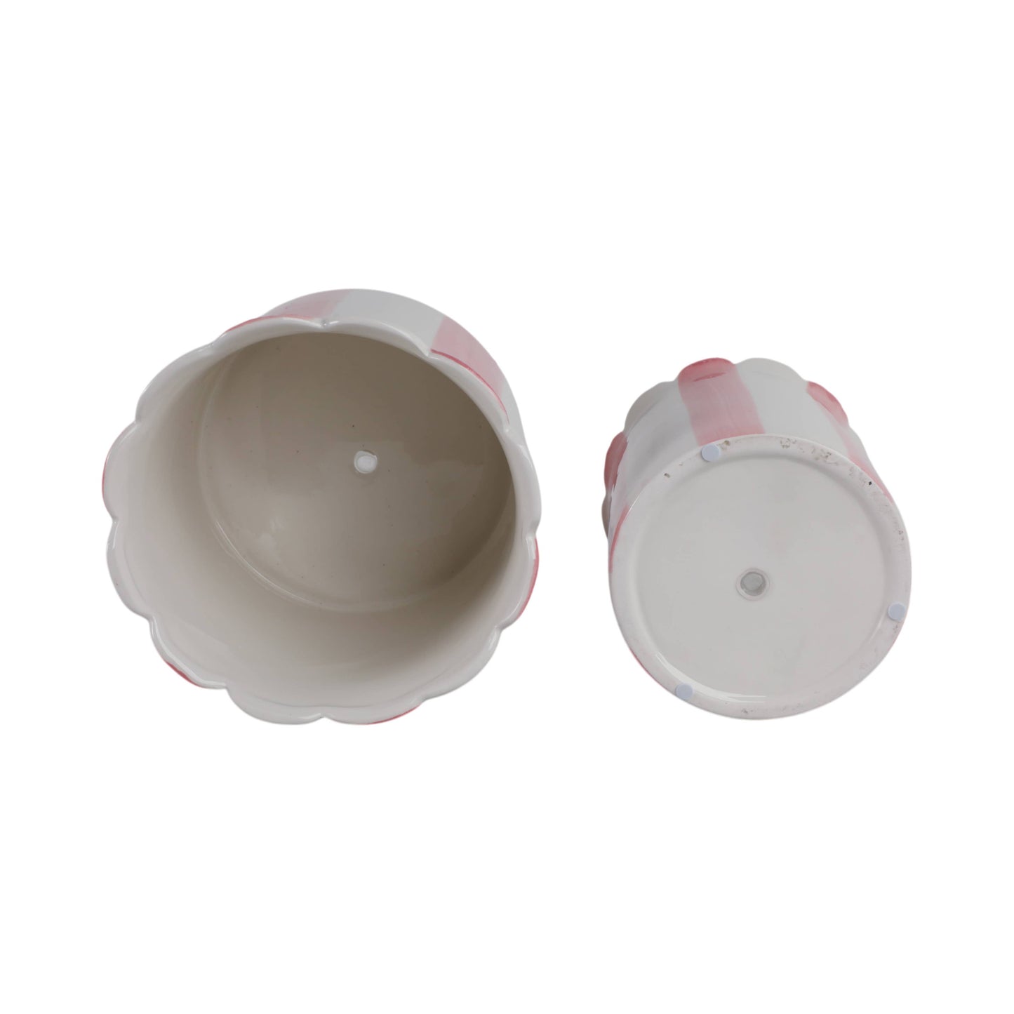 Pink Ceramic Striped Scallop,