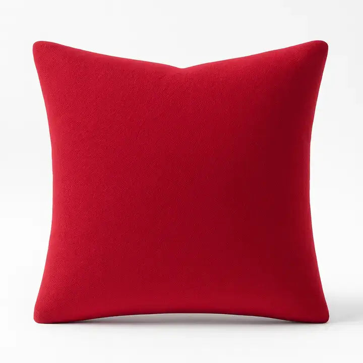 Red 3D White Rose Flower 17" Throw Pillow