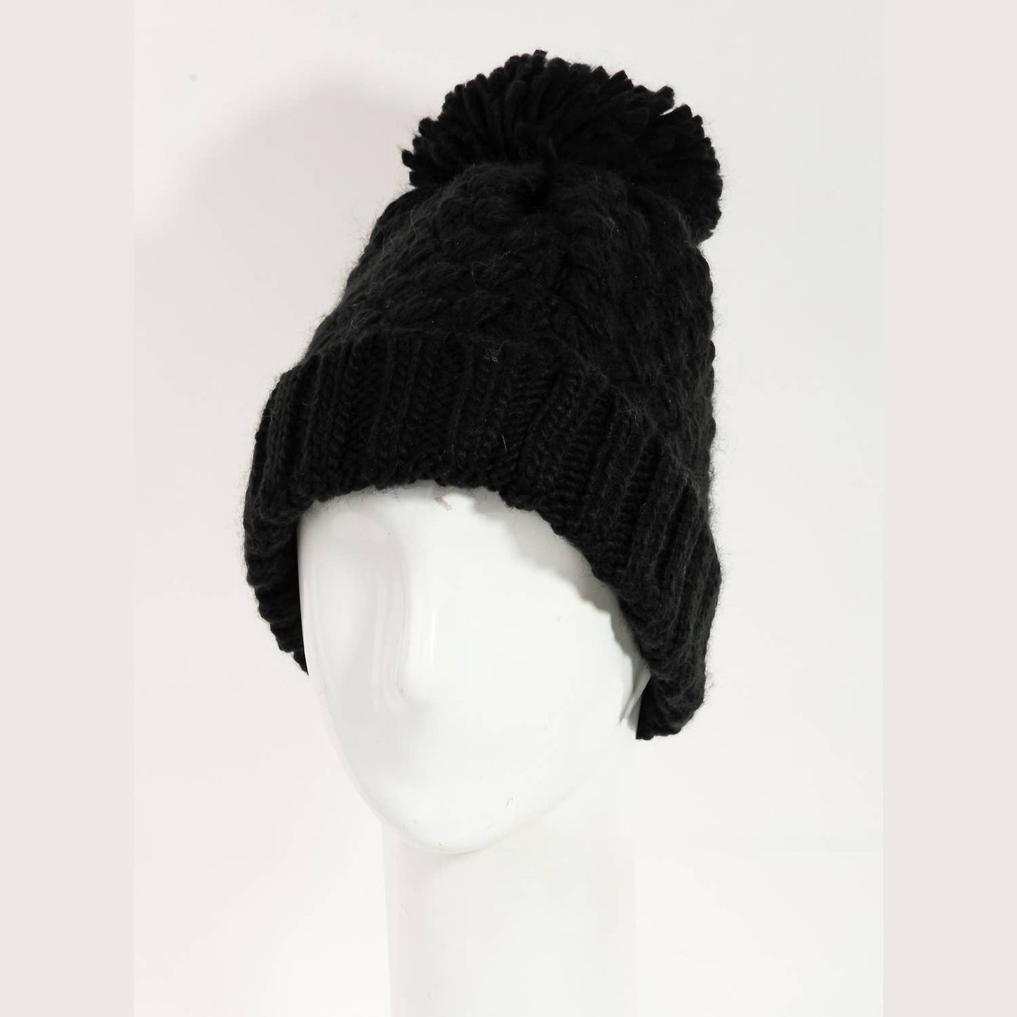 Crochet Knit Pom Beanie