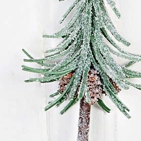 Snowy Shooting Star Mini Tree Ornament-Green