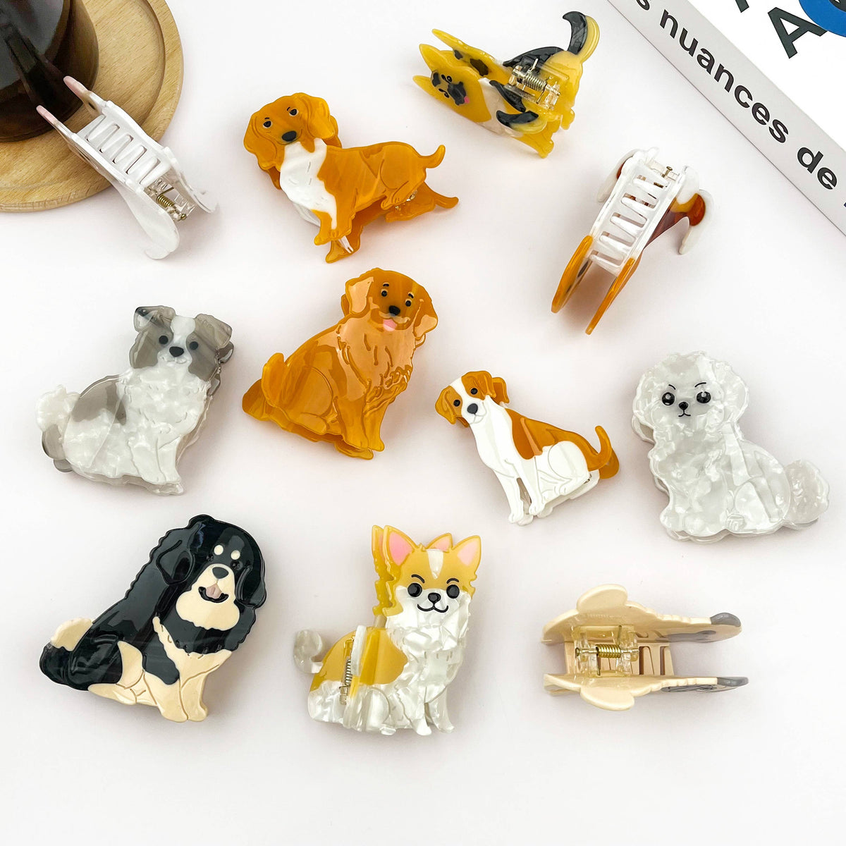 Cute Puppy Hair Claw Clip