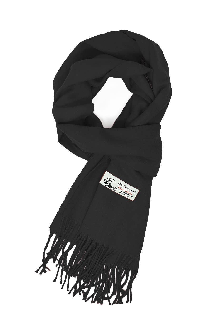 Winter Scarf Classic Plain Solid Soft Cashmere Feel