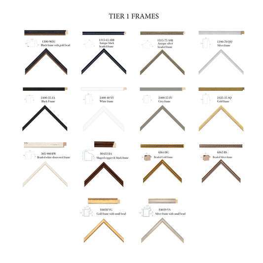 Framed vintage ski poster I