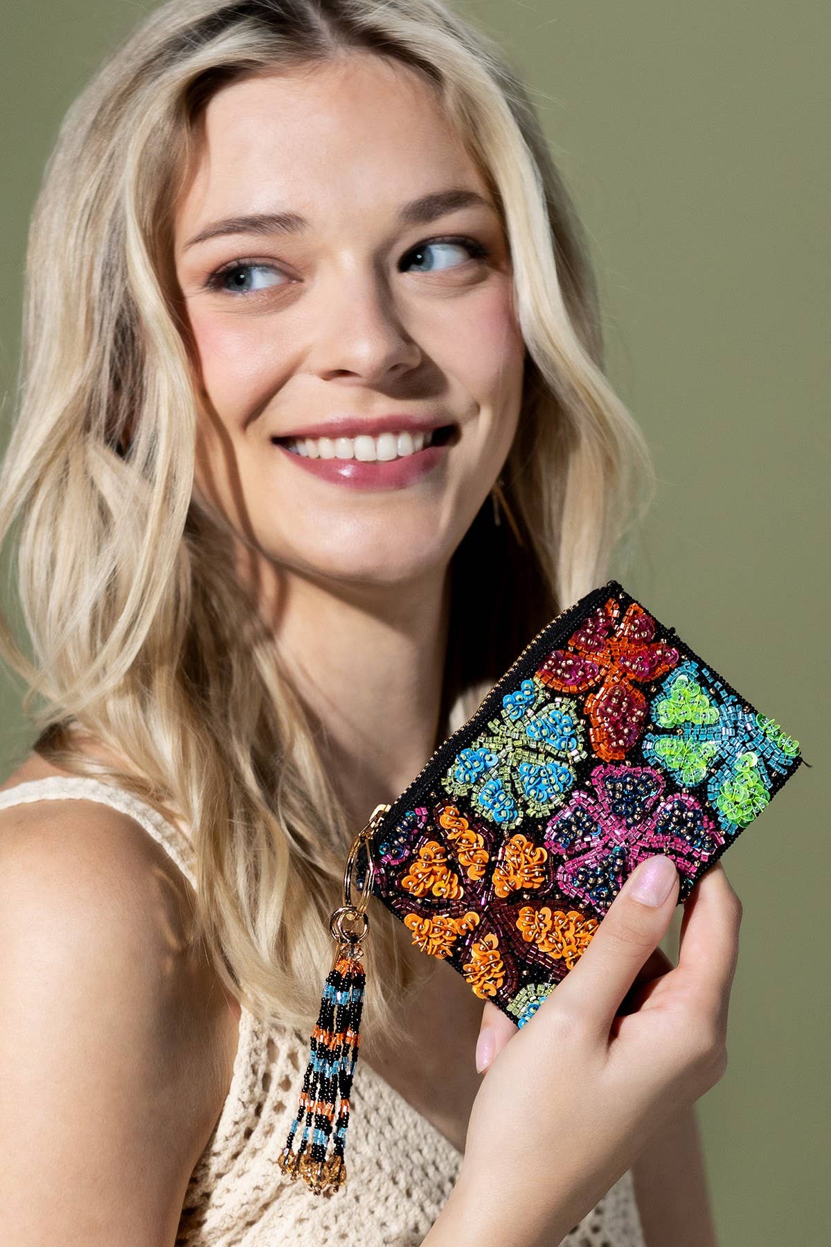 Handmade Acacia Coin Pouch