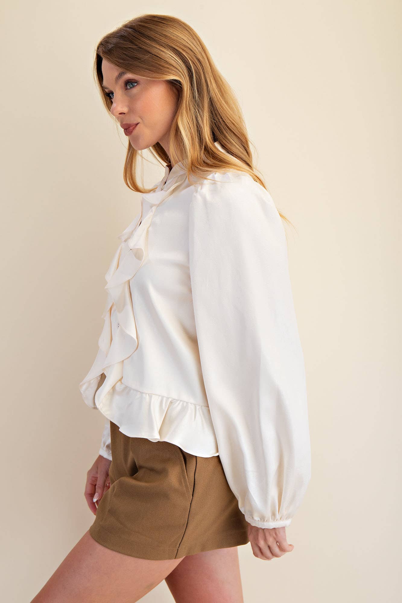 Long Sleeve Ruffle Top