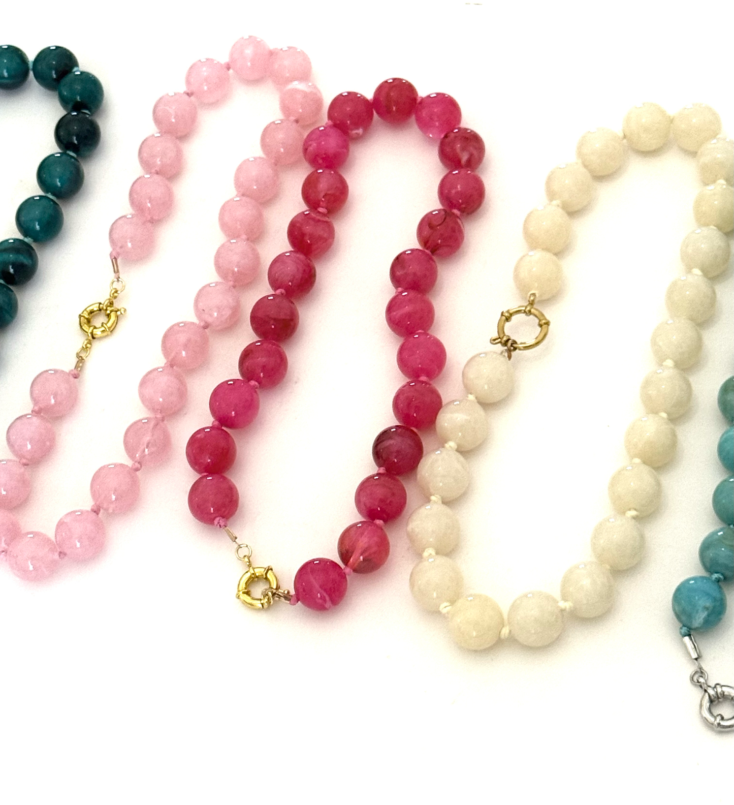 Été Beads Beaded Necklace with PVD sailor Clasp