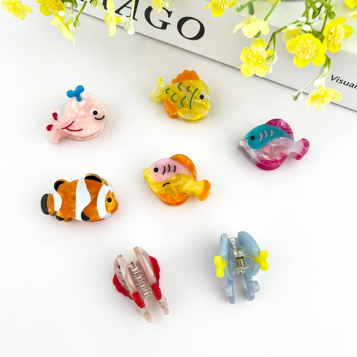 Ocean Fish Mini Claw Clip