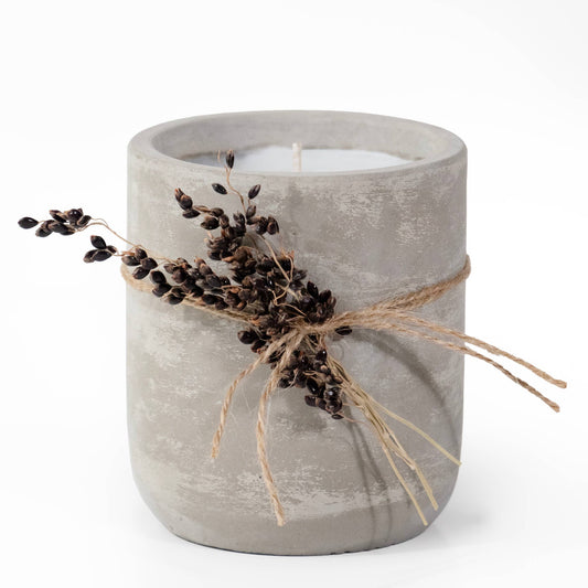 Sunflower Field Cement Candle