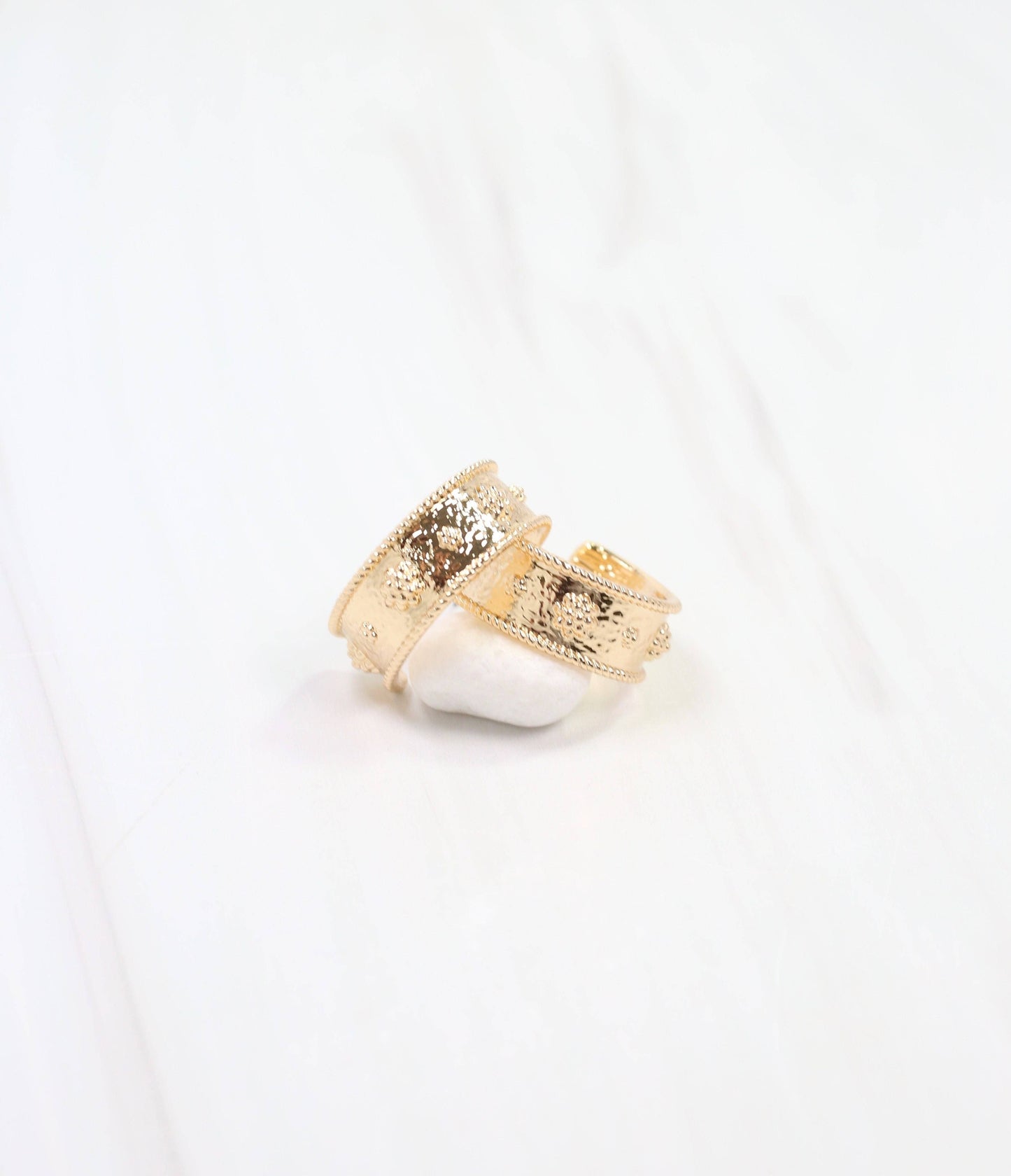 Canton Textured Hoop Earring Gold