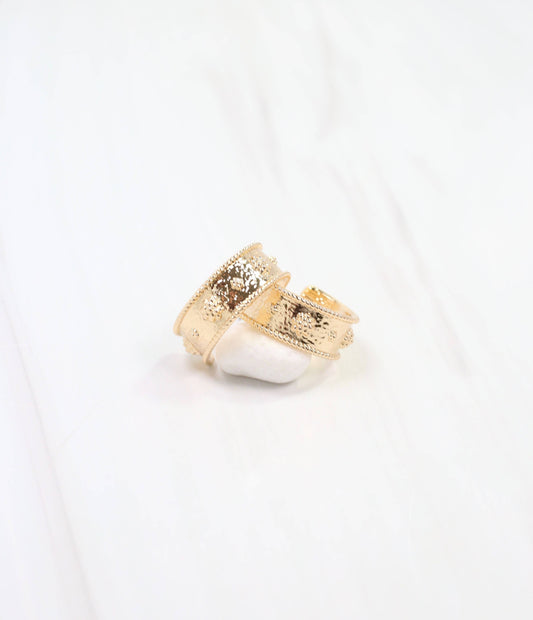 Canton Textured Hoop Earring Gold