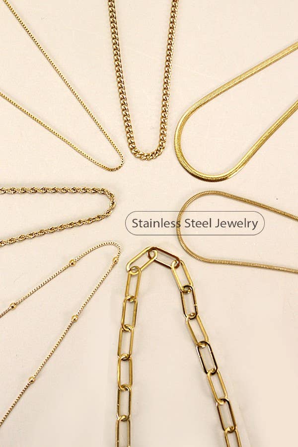 Stainless Steel Multi-Chain Necklace - Waterproof Tarnish Free