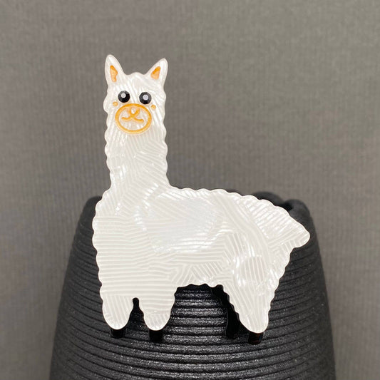 Alpaca Acrylic Brooch