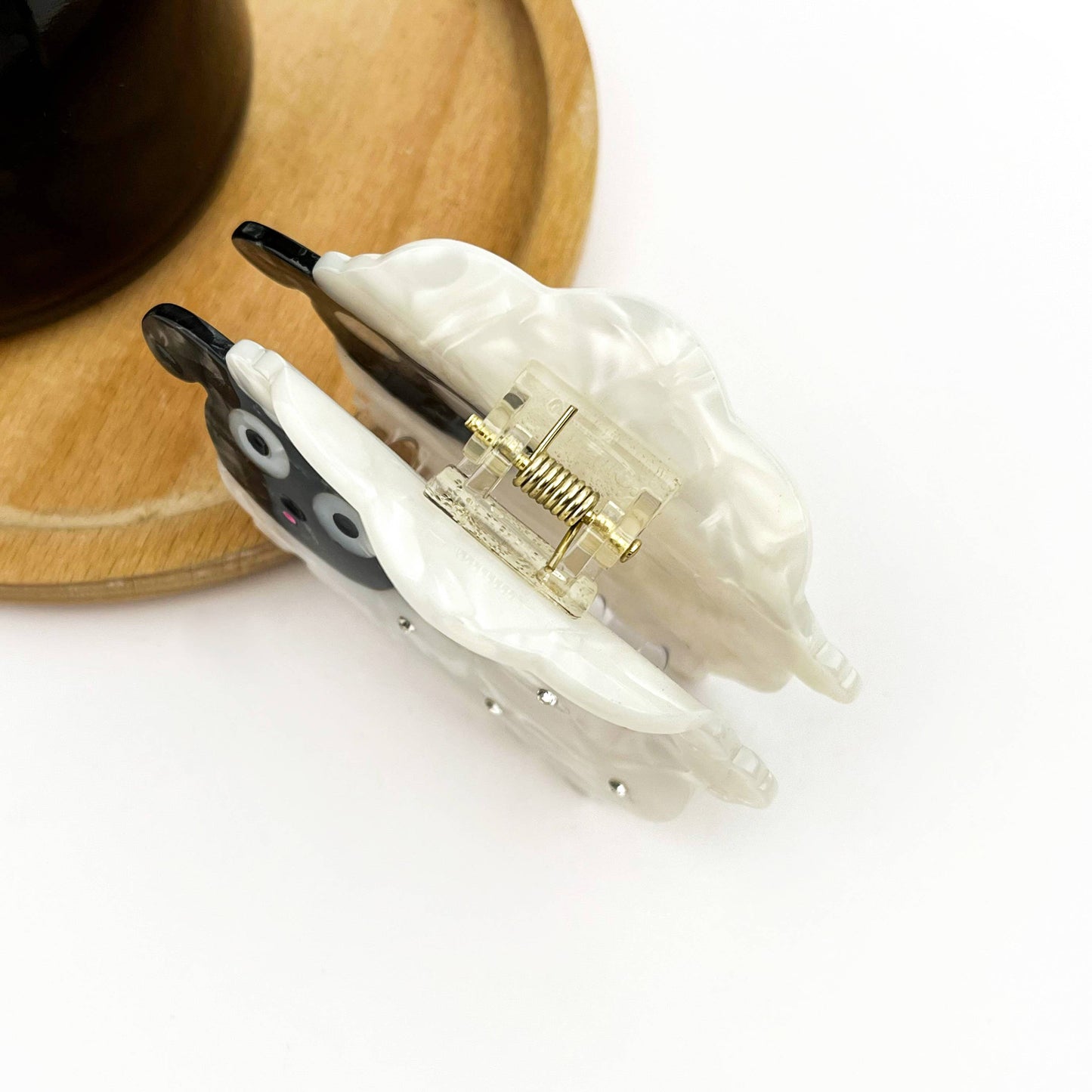 Black Sheep Hair Clip, Acetate Animal Hair Accessory