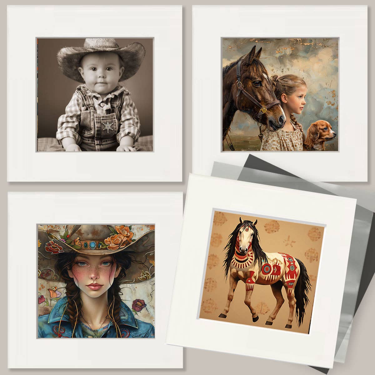 Chestnut Mare Portrait - Equine Art Prints – 8″x10″ Artwork for 11″x14″ Frame