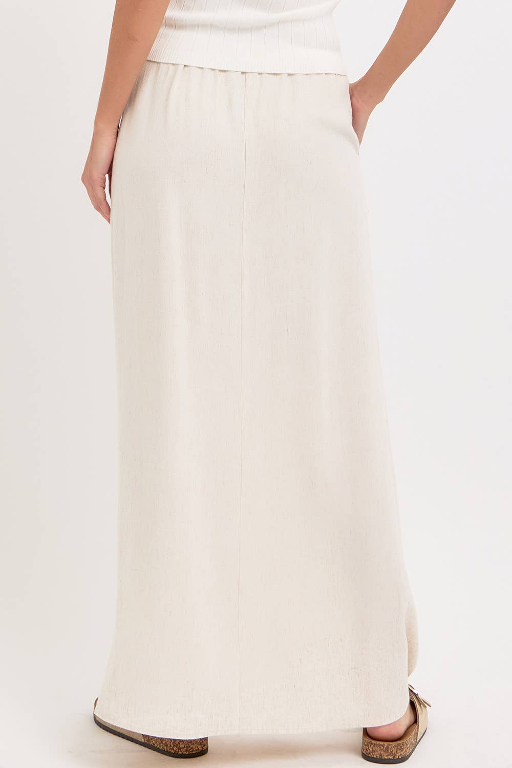 LINEN PULLOVER MAXI SKIRT