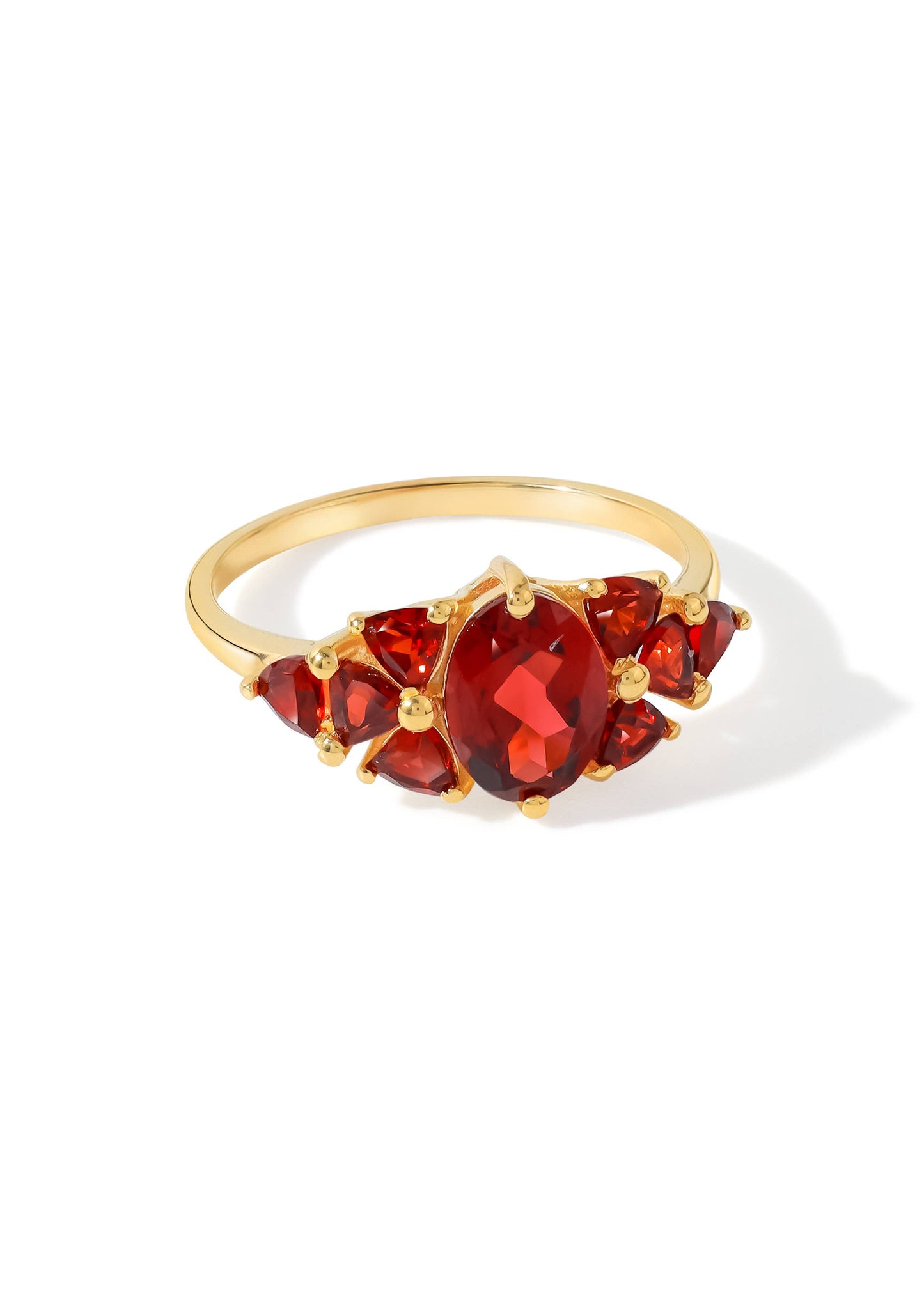 Crimson Majesty Garnet Ring