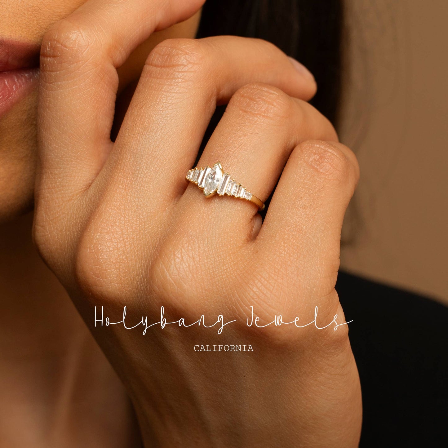 MARQUISE CUT ART DECO RING