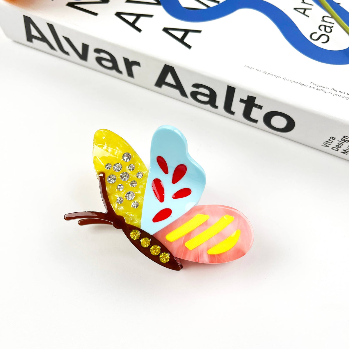 Colorful Cartoon Butterfly Claw Clip Diamond Hair Clips