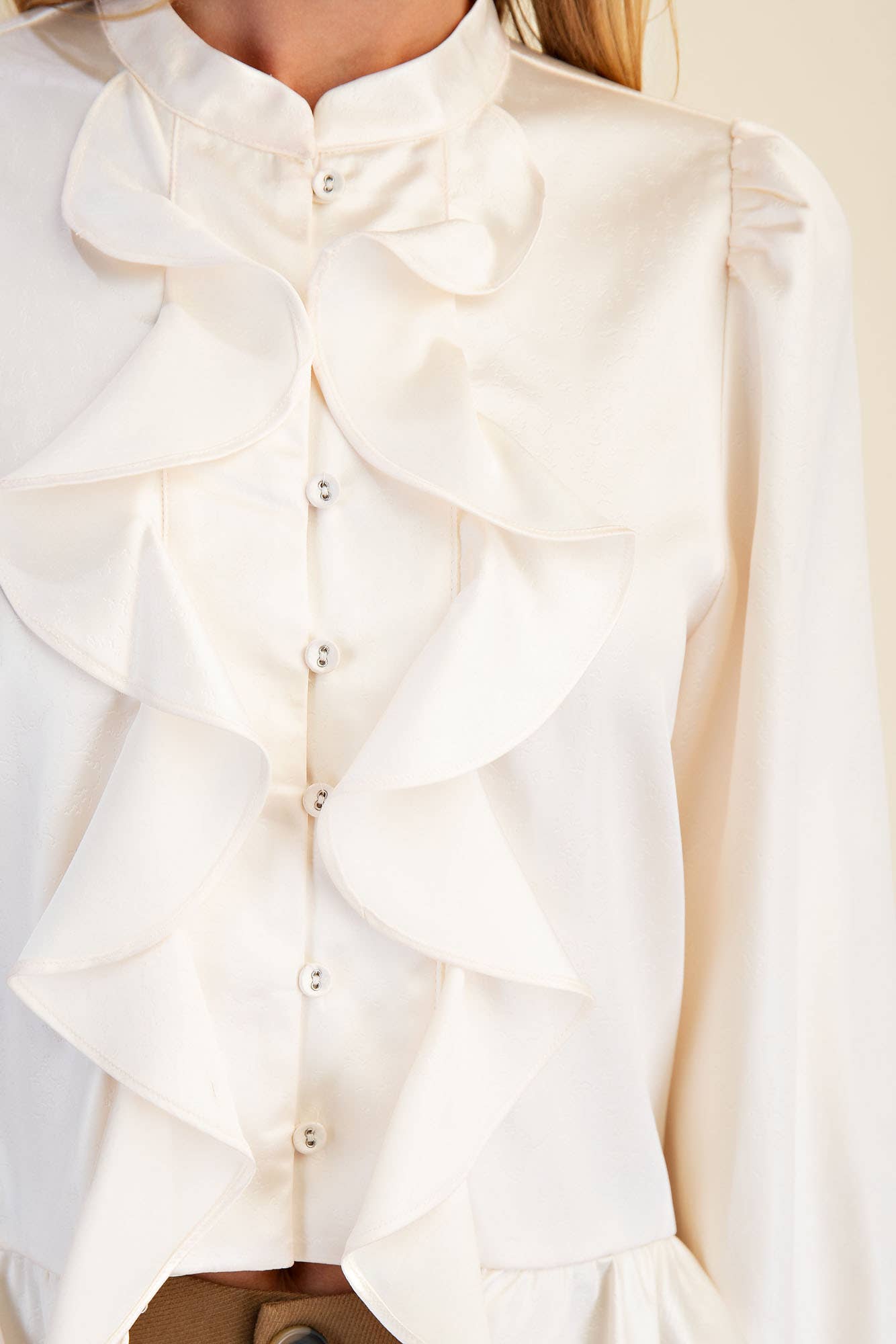 Long Sleeve Ruffle Top