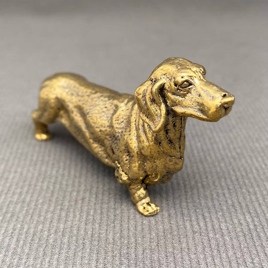 Brass Dachshund Dog Crafts Decoration Desktop Ornaments