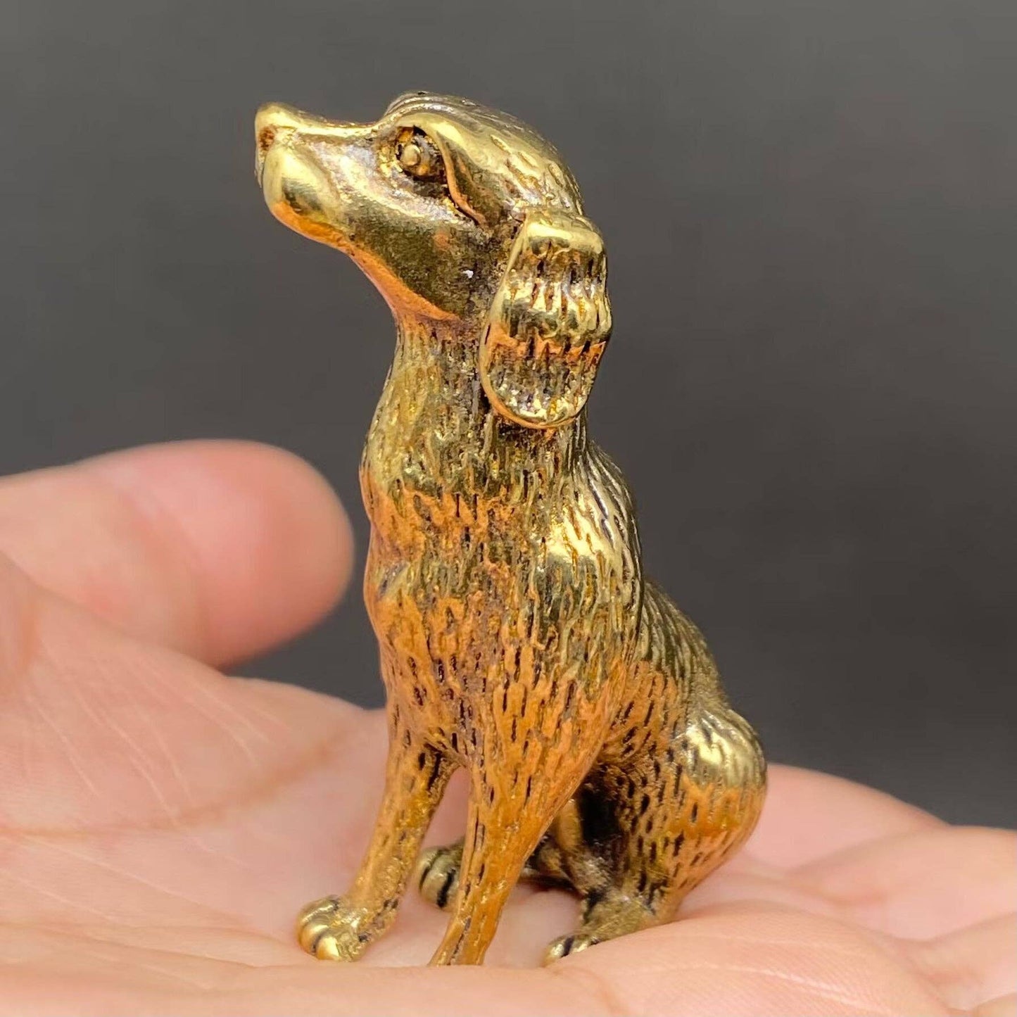 Brass Dog Crafts Decoration Desktop Ornaments