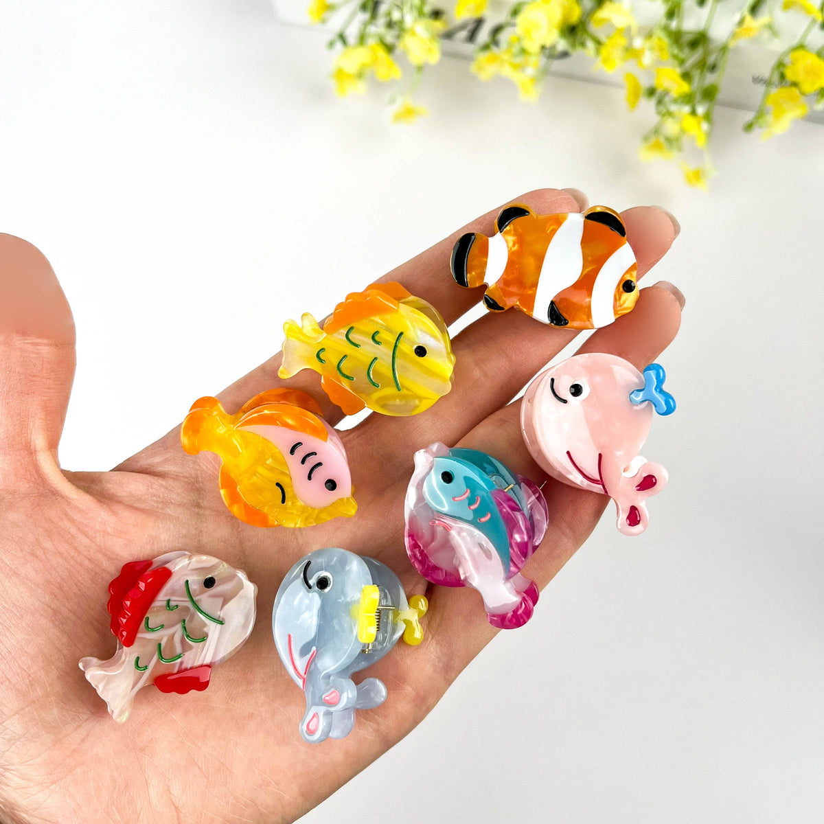 Ocean Fish Mini Claw Clip