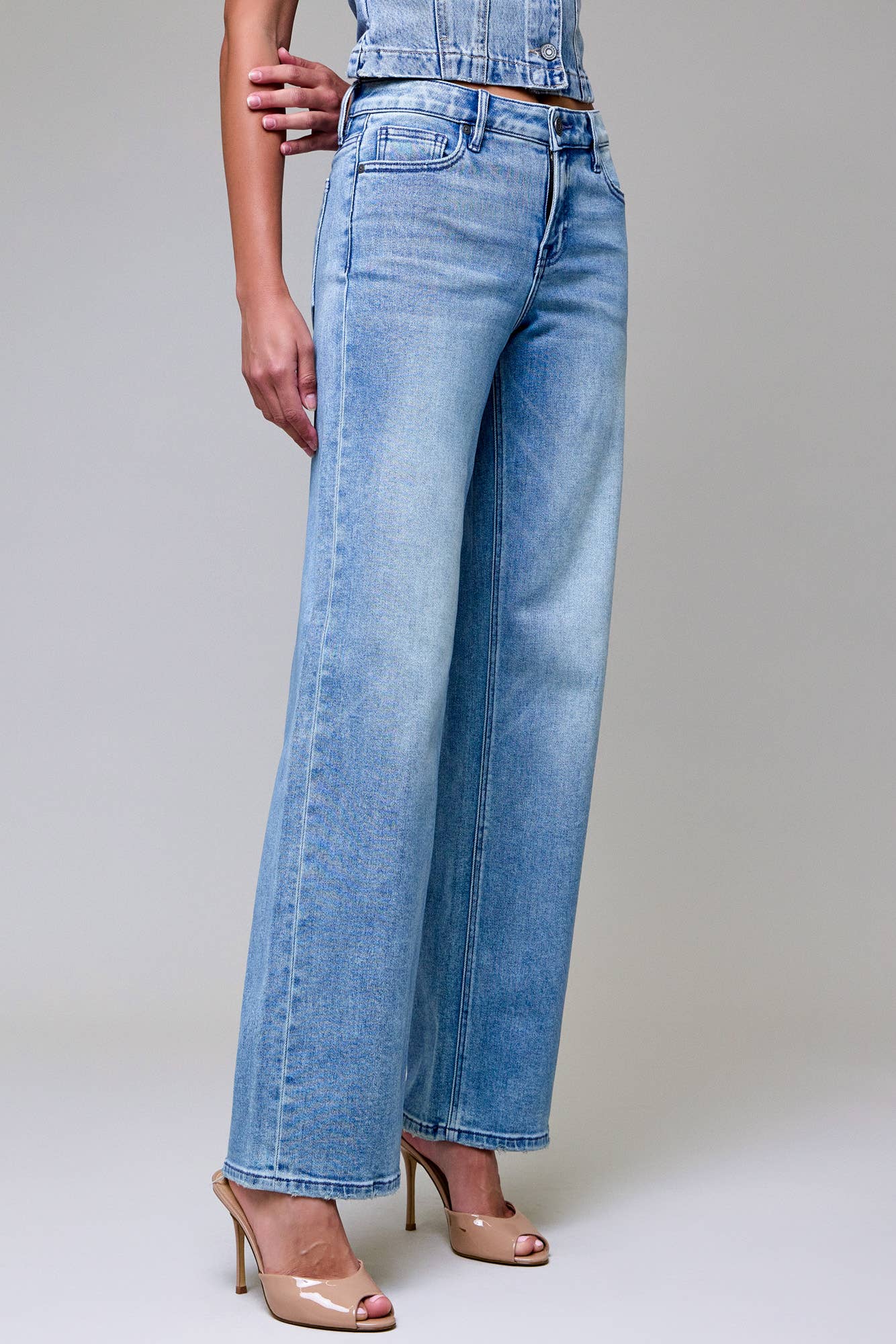 Vintage Wash Mid Rise Dad Jeans