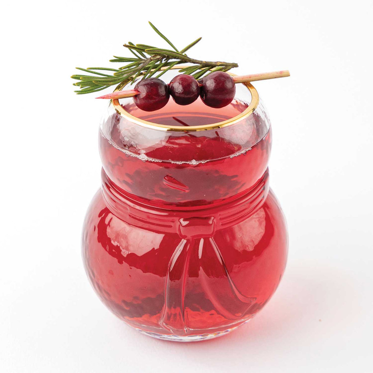 Snowman Drinking Glass
