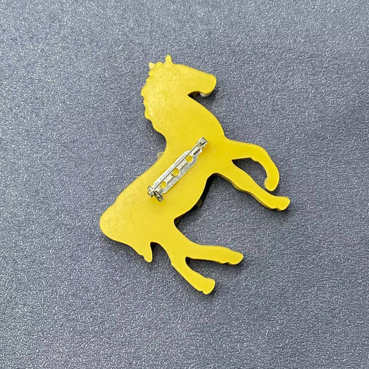 Horse Acrylic Brooch