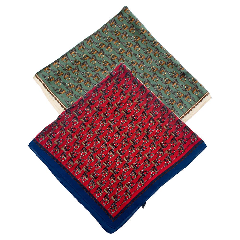 MULTI PATTERN SILKY BANDANA SQUARE SCARF