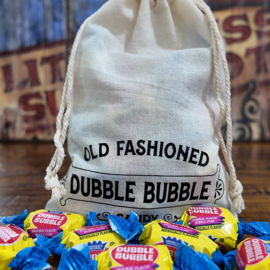 Dubble Bubble Gum with Decorative Cloth Bag (5 oz.)