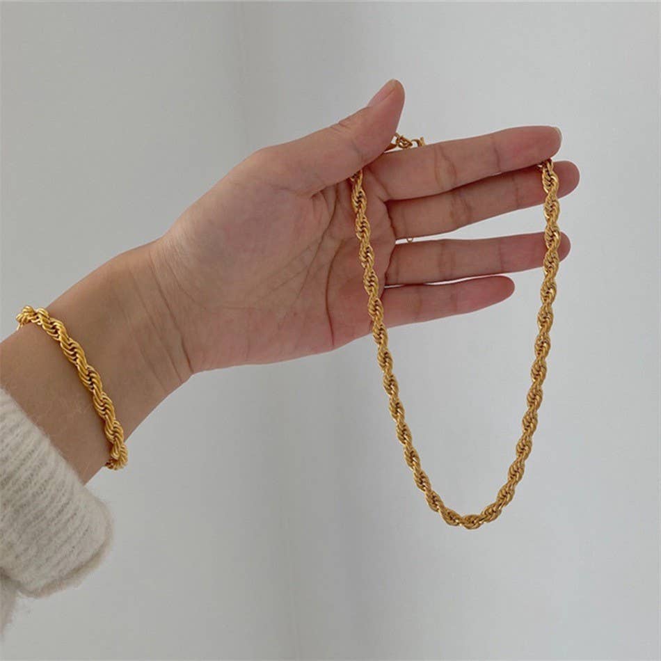 Stainless Steel Multi-Chain Necklace - Waterproof Tarnish Free