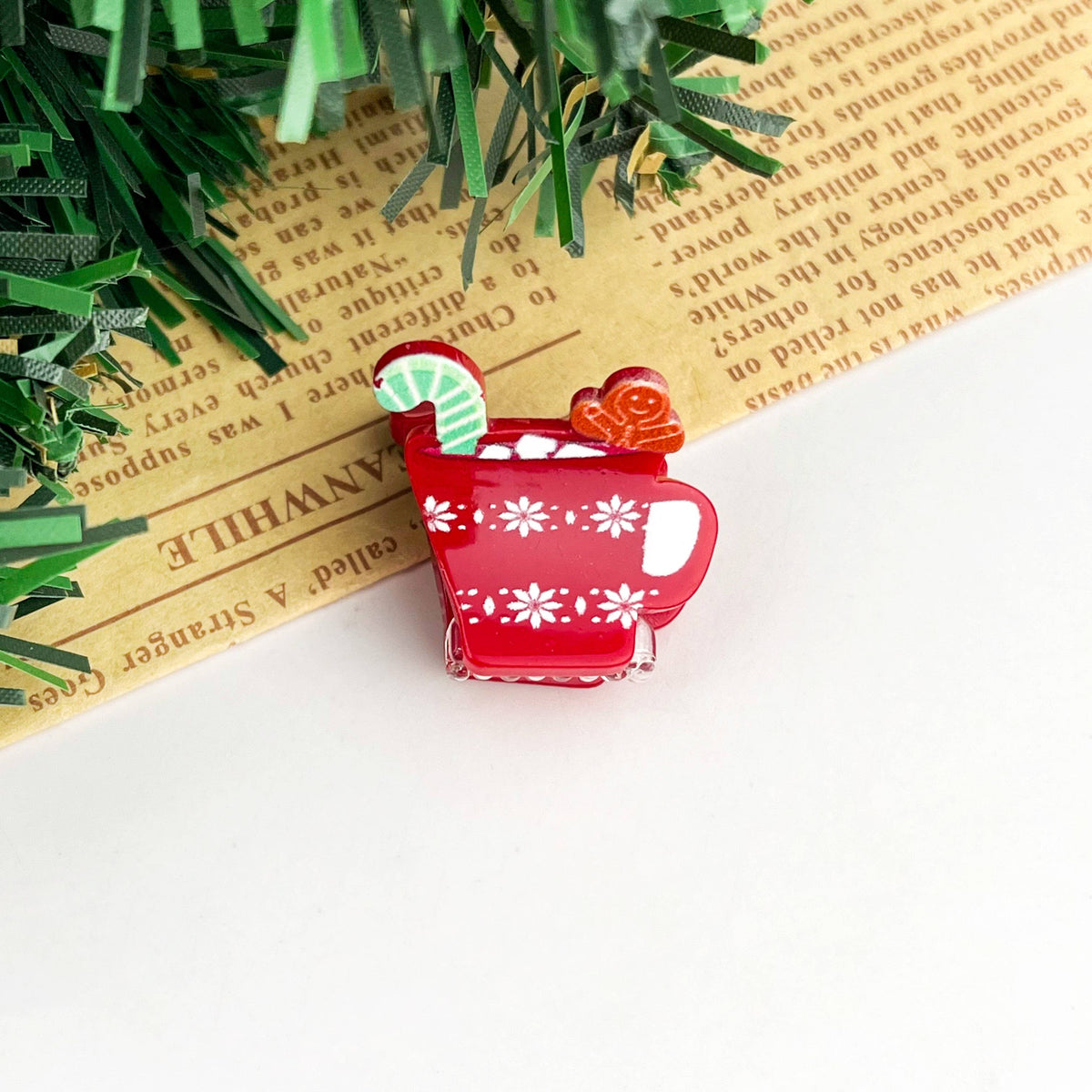 Christmas Mini Hair Claw Clip