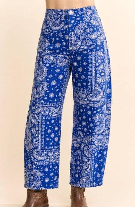 BANDANA PRINT PANTS