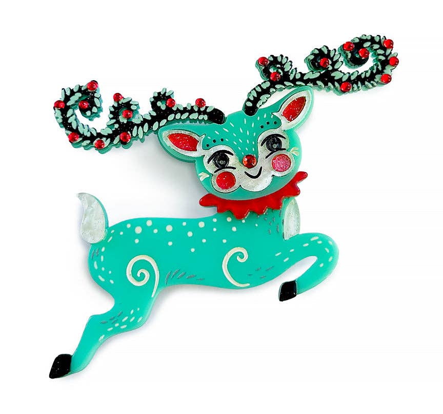 Peppermint Parade 4 Piece Brooch Bundle by Johanna Parker x Lipstick & Chrome